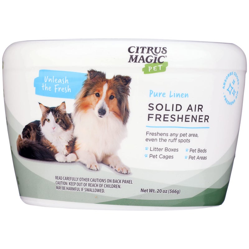 Citrus Magic Pet Odor Absorbing Solid Air Freshener, Pure Linen, 20-Ounce, Pack of 2 - Image 2